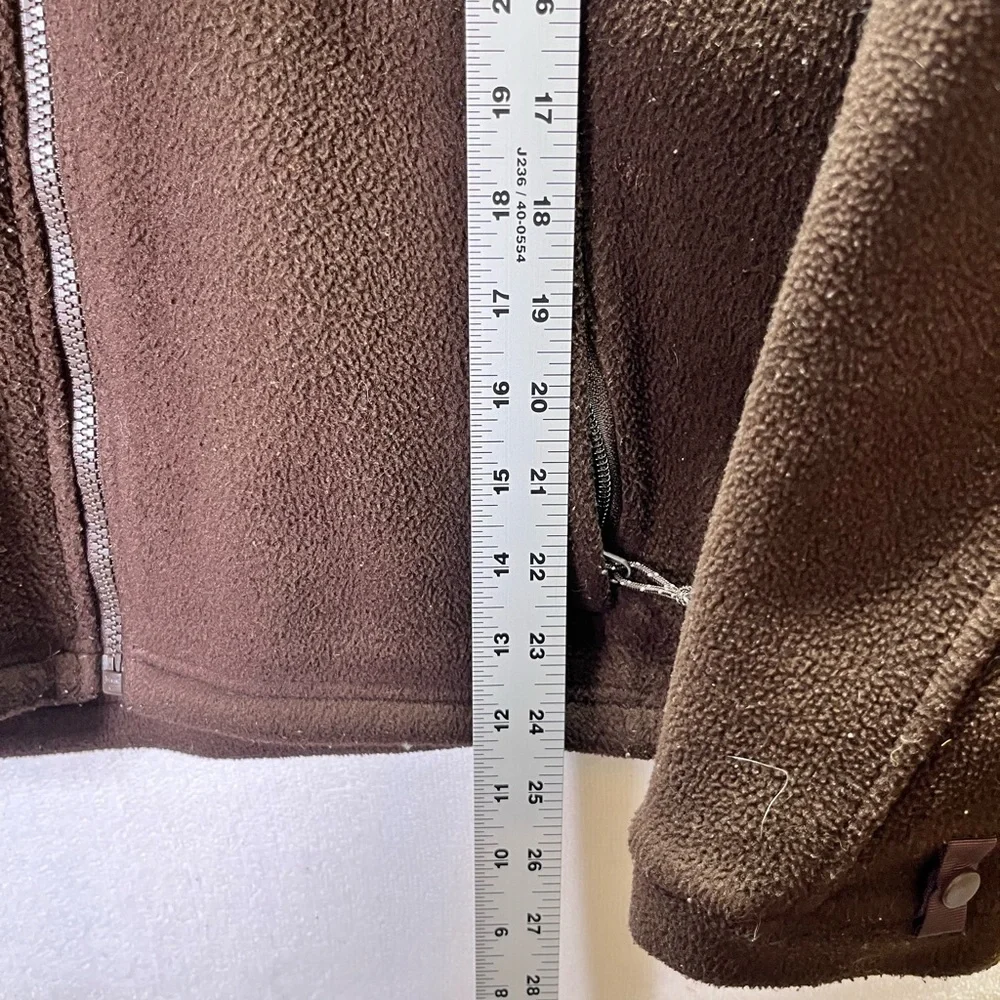 The North Face‎ Chocolate Brown Fleece Jacket Womens M midweight Warm Fall 2461